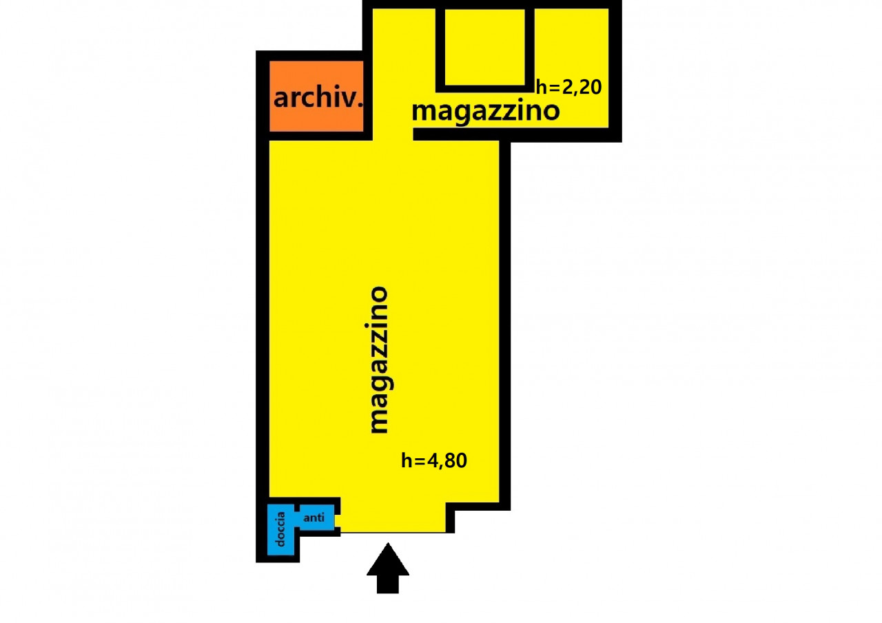 Ampio magazzino, Via Galilei; rif. 21735