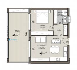 Nuova costruzione: Bilocale con terrazza. AV26013-2 - Via della Mendola - Alte Mendelstraße rif. AV26013-2 - Foto 2