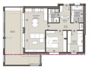 Nuova costruzione: Trilocale con terrazza. AV26013-3 - Via della Mendola - Alte Mendelstraße rif. AV26013-3 - Foto 10